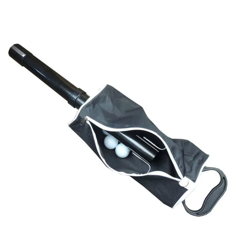 Портативный Съемный Гольф мяч ретривер водостойкая молния пикап сумка для хранения шары Ловца коллектор с ручкой рамка