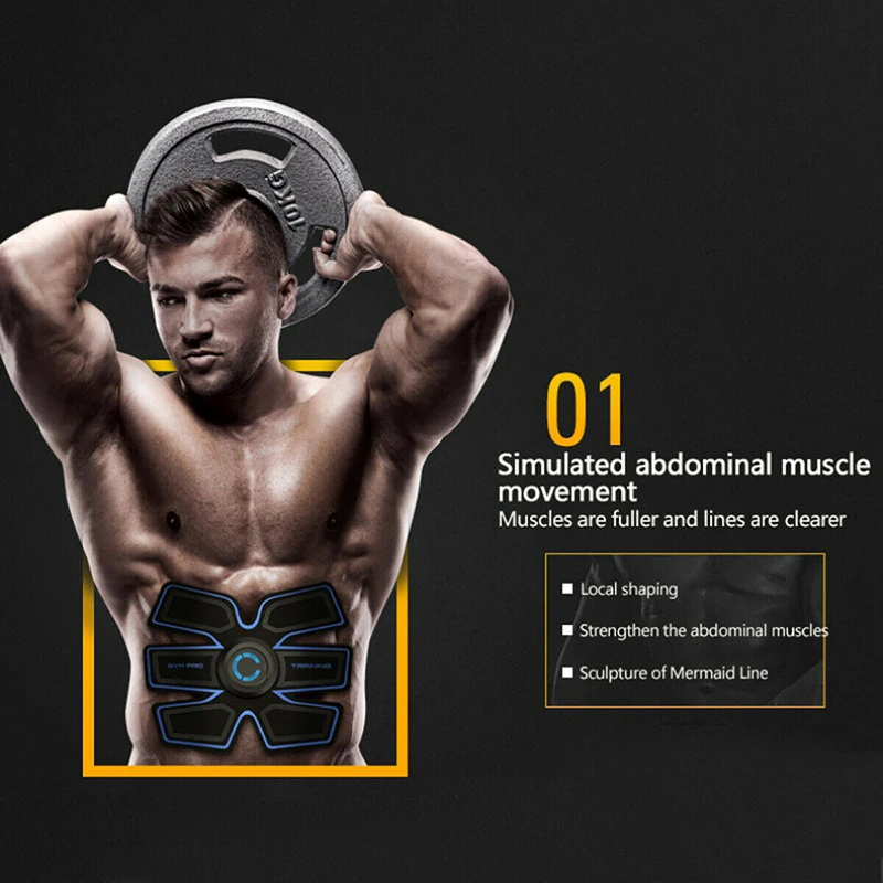 

Smart EMS Abdominal Instrument ABS Abdominal Muscles Stimulator Smart Electric Muscle Massage Trainer Fitness Loss Weight