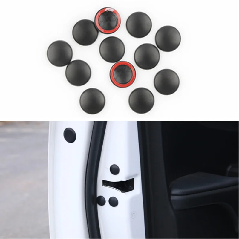 12pc Car Door Lock Screw Protector Cover Auto Accessorie For Mini