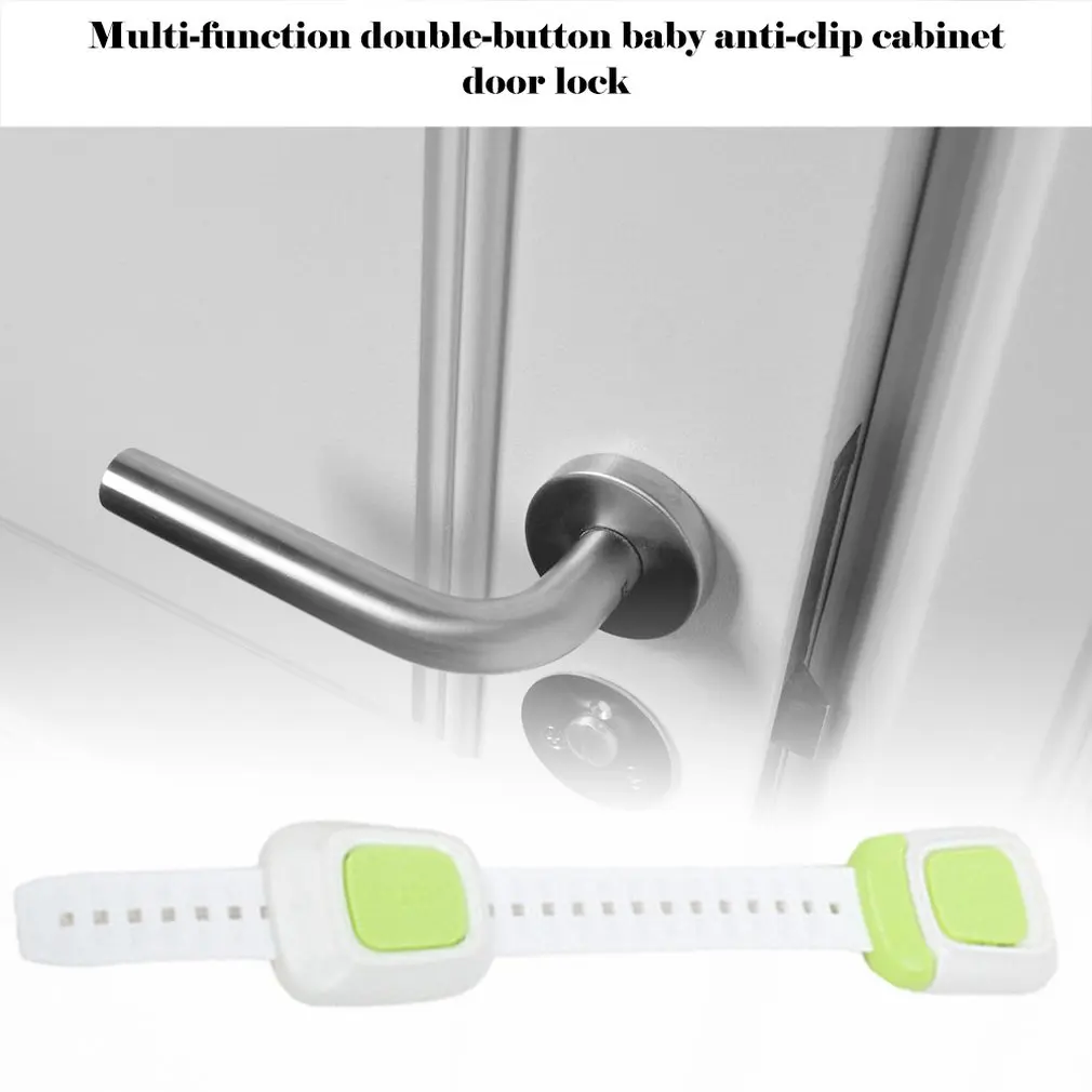 Multifunctional Double Baby Drawer Child Refrigerator Safety Lock Anti Clip Hand Cabinet Toilet Door Button