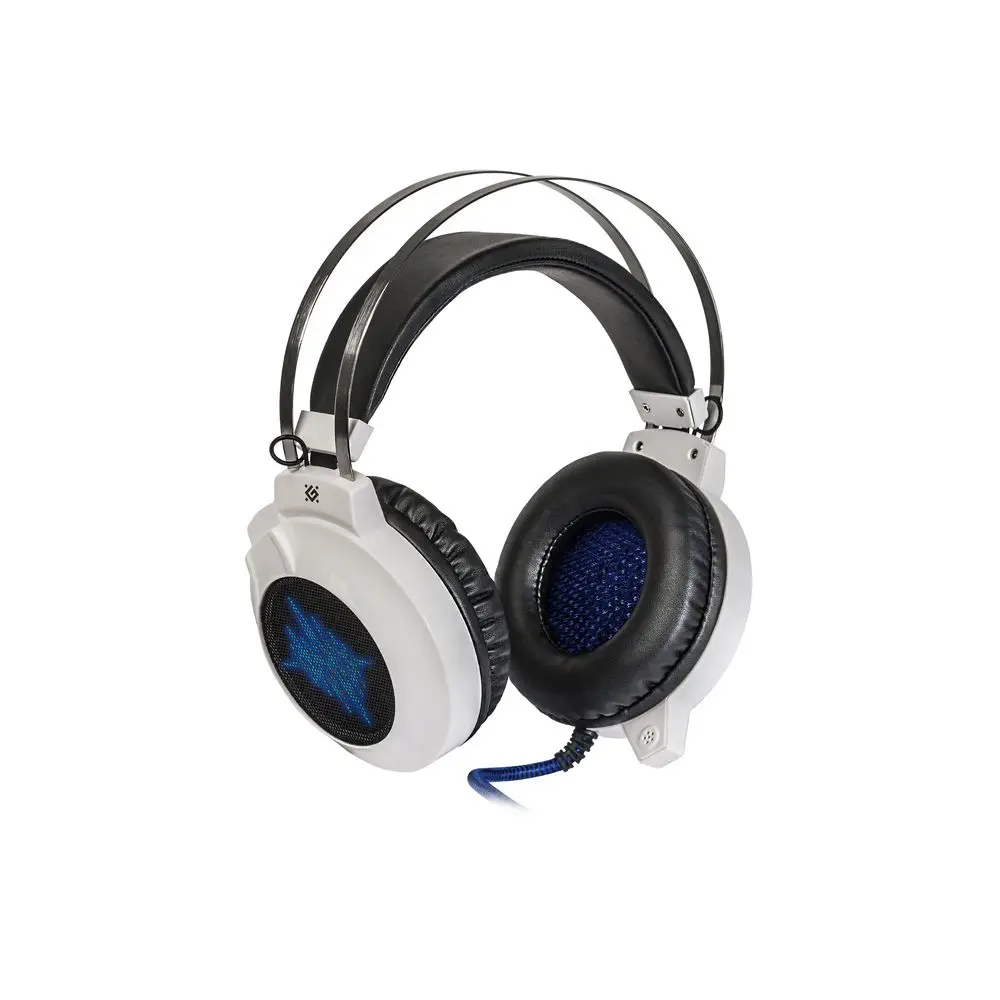 Наушники Icefall G-510D белый+синий, кабель 2,2 м