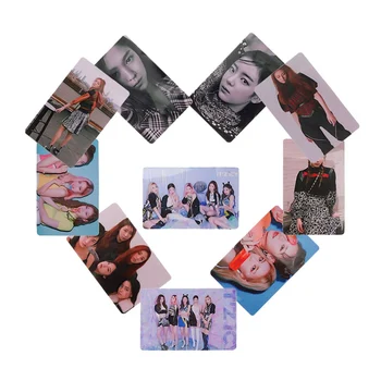 

10 Pcs/Lot ITZY Photocard Photo Card PVC Crystal Card Stickers For Bus Student Card Stationery Set