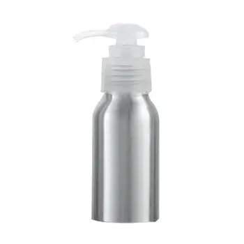 

40ml-250ml Aluminum Bottle Storage Lotion Sanitizer Shampoo Cream Liquid Round Pump Container Empty Spray Refillable Bottles