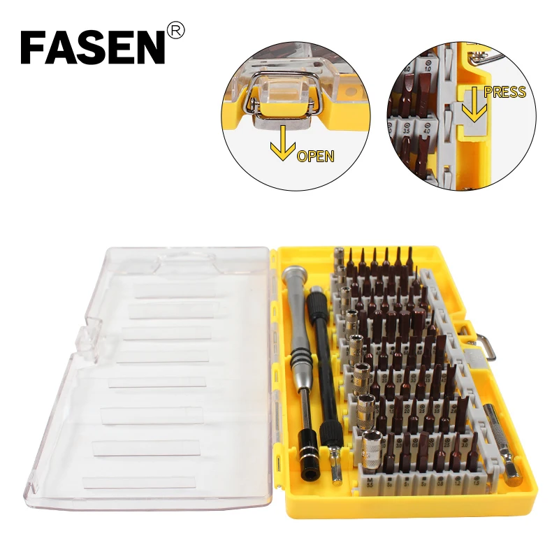 

60 in 1 Multi Tool Precision Screwdriver Set Appliance Maintenance Computer Mobile Phone Repair S2 Steel Hand Tools Set