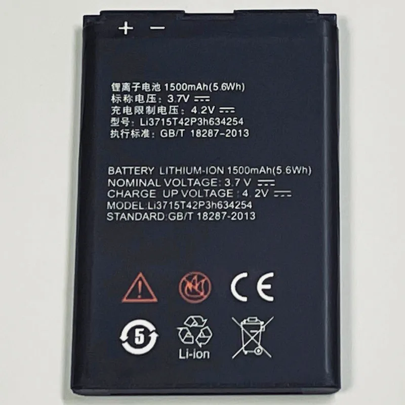 Аккумулятор Li3715T42P3h634254 для ZTE Leo Q1 3 7 в 1500 мАч | Мобильные телефоны и аксессуары