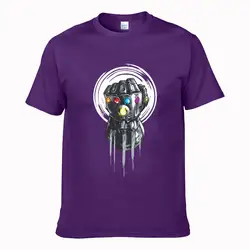 Футболка Gauntlet Like A Glove, Мужская футболка высокого качества, футболка «мстители», топы с короткими рукавами на День отца, 100% хлопок, одежда Thanos