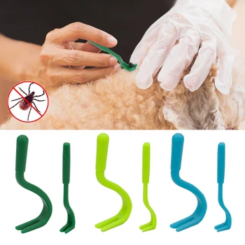 

2pcs Pet Flea Clip Pet Flea Remover Tool Scratching Hook Remover Cat Dog Cleaning Dog Grooming Supplies Tick Remover Tool