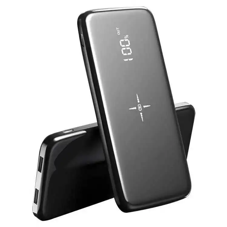Беспроводное зарядное устройство 30000 мАч с двойным USB зеркальным экраном