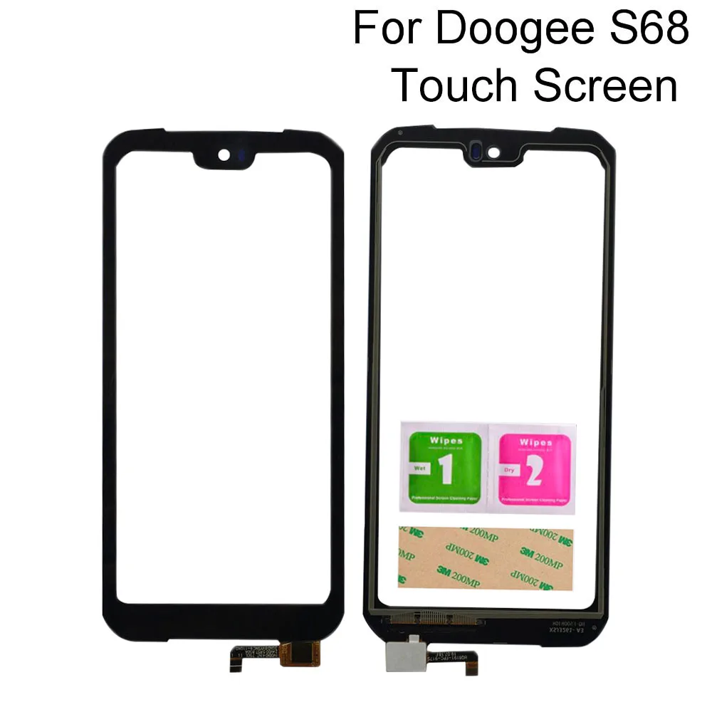 

5.9'' Touch Screen For Doogee S68 Pro Touch Panel Sensor Glass Lens Repair Parts Phone Mobile Tools 3M Glue