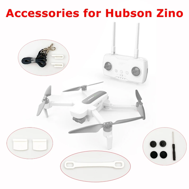 

Hubson Zino H117S Accessories Remote Control Lanyard Neck Hanging Signal Extender Bracket Battery Charging Port Cover Rocker