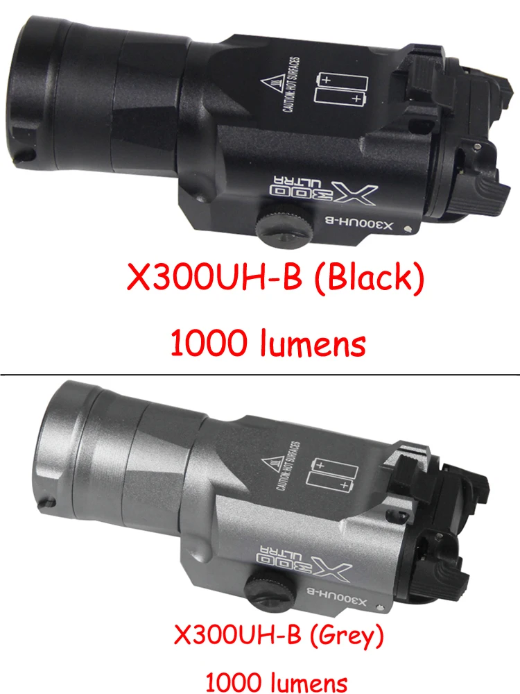Светильник Glock Flash Тактический оружейный светильник X300UH-B X300U X300 пистолетный пистолет белый светодиодный светильник для охоты для 20 мм Пикатинни