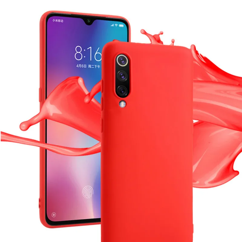 

Liquid Silicone Soft Cover for Xiaomi Redmi Note 7 K20 Pro 7A 6A GO Shockproof Shell Coque for Xiaomi CC9 A3 Lite Phone Cover