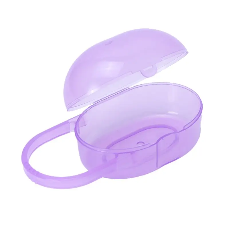 

Baby Baby Nipple Container Box Portable Carry Cases Teether Storage Organizer Plastic Pacifier Soother Case Mini Transparent