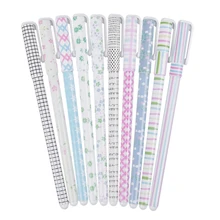 10 шт цветные гелевые ручки милые канцелярские принадлежности(свежие маленькие цветочные серии