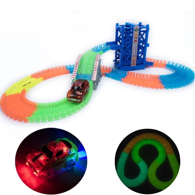 glow tracks racing set