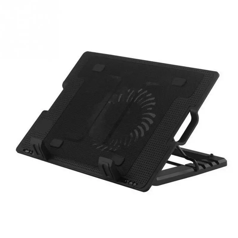 

Laptop Stand Mute Cooler 2 Port USB Notebook Radiator Ultra Quiet Portable Adjustable Height Anti Slip Portable External Gaming