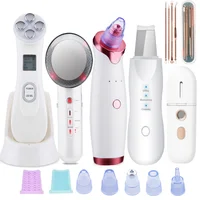 EMS Radio Frequency RF Blackhead Remover Skin Scrubber Infrared Body Slimming Massager Cavitacion Galvanica Cleaning Face Beauty