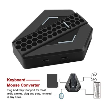 

Plug And Play No Lagging Gamepad Wired Keyboard Mouse Converter Easy Install Gaming Controller Practical USB For Playstation4