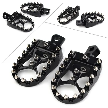 

1Pair MX Styling Motorcycle Wide Foot Peg Footrest for Harley Dyna Sportster Iron 883 Fatboy Bobber Black