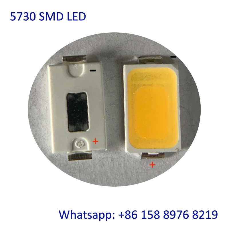 100pcs SMD LED Chip 5730 5630 Warm White 3000K 0.5W Ultra Bright Surface 0.5 W