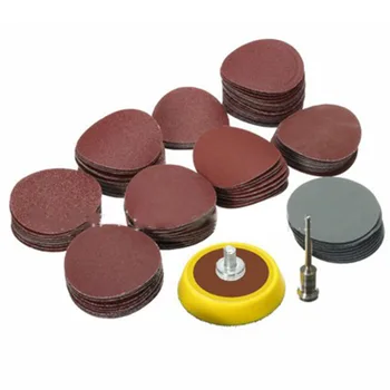 

100x Grit Sander Paper Sanding Buffing Polishing Discs Pad Wheel Backer Plate