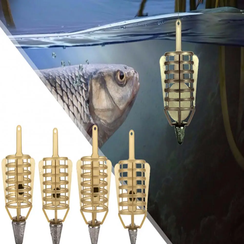 Fishing Feeder 20g/30g/40g/50g Carp Fishing Bait Feeder Lure Holder Trap Fishing Cage Basket