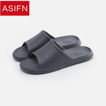 

ASIFN Men Summer Slippers Simple Soft Bottom Flip Flops Non-slip Indoor Bathroom Sildes Household Ladies Sandals Zapatos Mujer