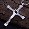 New Fast furious 8 hip hop necklace pendant Dominic Toretto cross Top 316 stainless steel with crystal pendant for men ► Photo 3/6