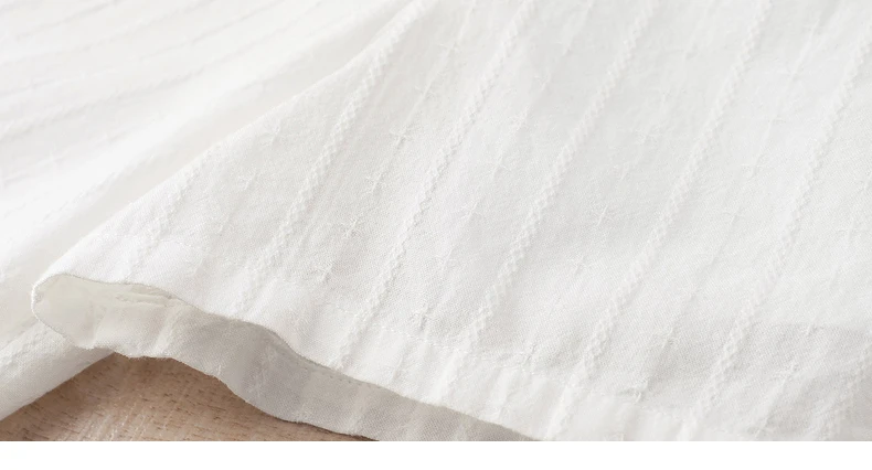 Inman Dobby Blusa Arte Elegante Estilo Turn Down Flor Bordado Manga Curta Verão Senhora Topos 6 Cheap Camisa