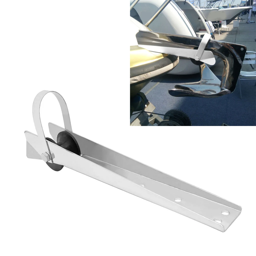 316 Stainless Steel 390mm Large Bow Sprit Anchor Roller - Suit Boat/Yacht/Marine