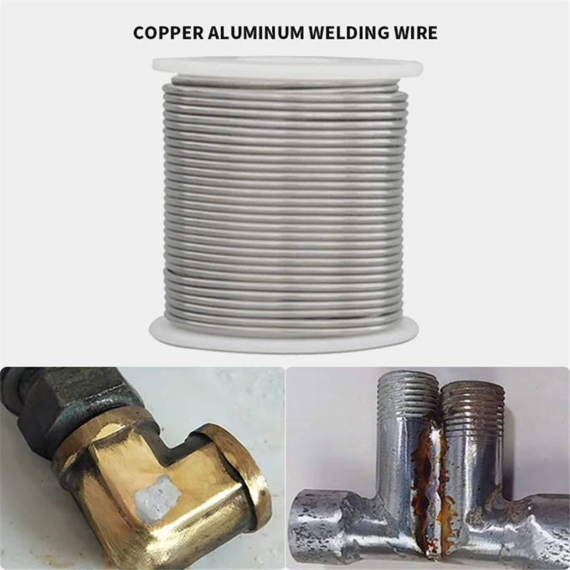 welding sticks Tin Brazing Welding Rod Roll Soldering Wire 1/2/3/5m Length 1.5/2MM Low Temperature No Need Solder Powder Welding Wires wire welding