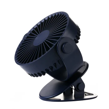 

Mini Mute Clip Fan Rechargeable Silent 4 Blades Baby Stroller Fans Portable Air Cooling 3 Speeds Desk Usb Fan With Usb Output