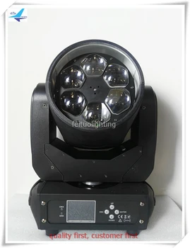 

2+fly case/lot b eye big led 6x40w rgbw 4 in 1 led beam moving lights for wedding party