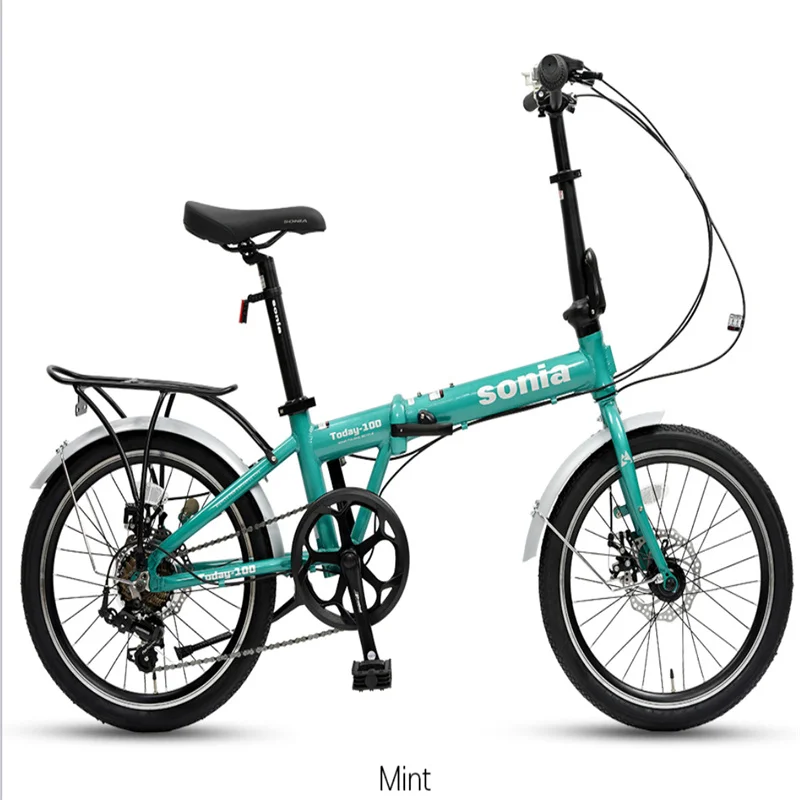 Bicicleta plegable de fibra de carbono para adulto, bici de 20 pulgadas,  con freno de disco de 9 velocidades, portátil, urbana - AliExpress