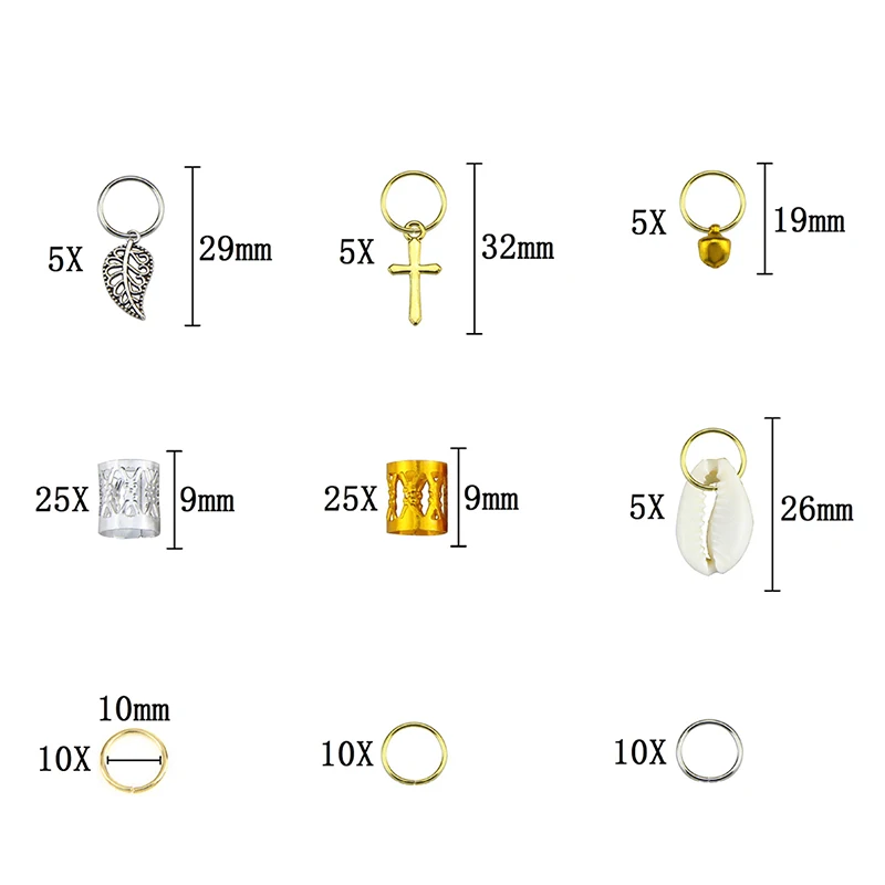 100 Pcs/setGold   For Braids Dreadlocks   Ŀ Dread Tube Dreadlock  ׼ Microlink Hair Extensions