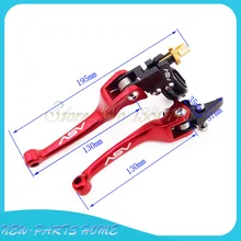 Алюминиевый ASV красный складной тормоз сцепления рычаги для питбайк грязи мотоцикл Мотокросс Atv
