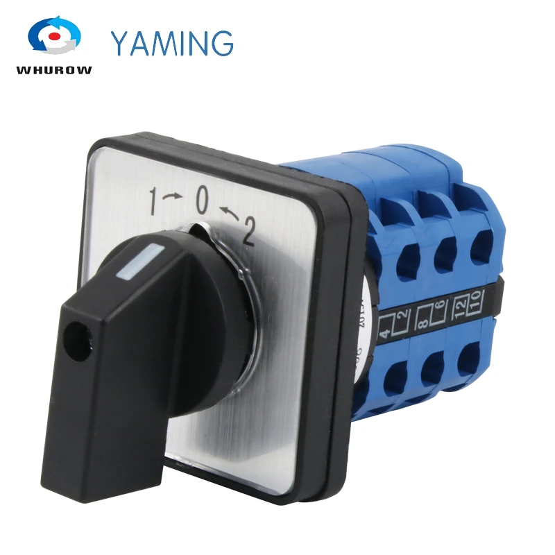 

20A Reset Universal Conversion Switch LW26-20/3 Three Section Momentary Dual Power 380V Motor Forward Reverse Cam Switch