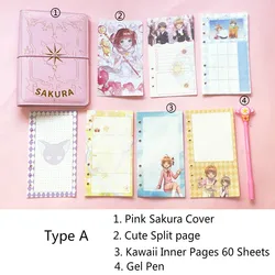Sakura Pink Kawaii Spiral Notebook & Daily Planner (Type A)