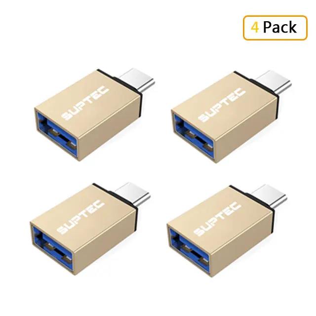 SUPTEC 10 ПАК usb type C OTG адаптер USB C к USB 3,0 OTG кабель type-C адаптер Разъем для Macbook samsung S10 S9 huawei P20 - Цвет: Темно-серый