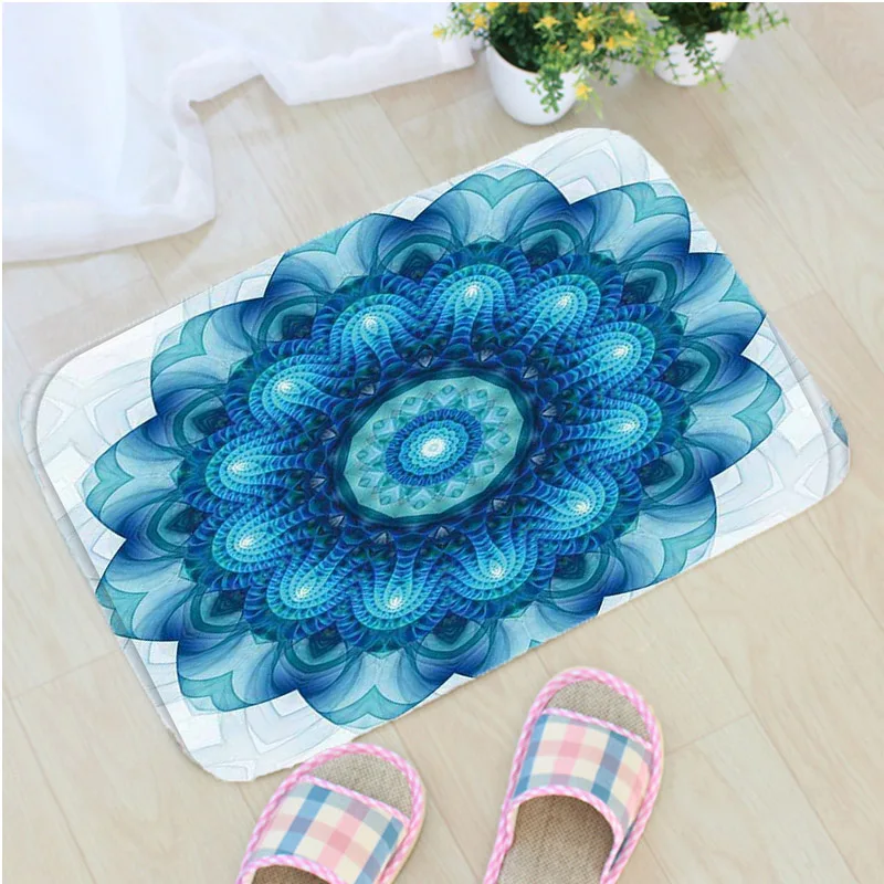 

Creative India Mandala Bath Mat Flannel Bathroom Non-slip Mat Mandala Home Decoration Door Mat Badmat deurmat tapis de bain