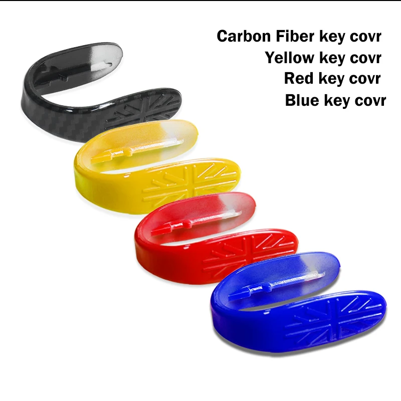 3D Union Jack Design Key Fob Case Key Cover Shell For MINI Cooper 3rd Gen F55 F56 F57, 2nd Gen F60 Countryman Car Accessories