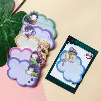

1PC Japanese Anime Demon Slayer Memo Pad Bookmark Mini Memo PadSticky Notes Bookmark Child Student Kawaii Gift Stationery