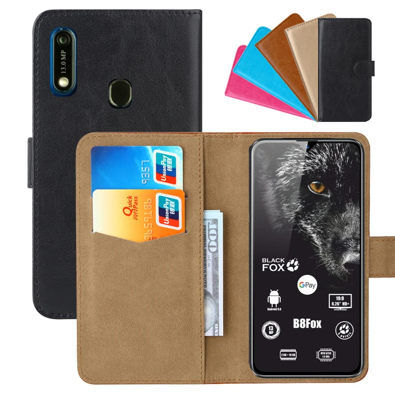 Роскошный чехол-бумажник для Black Fox B8Fox BMM441S из искусственной кожи в стиле ретро, откидная крышка, стильные магнитные чехлы на ремешке