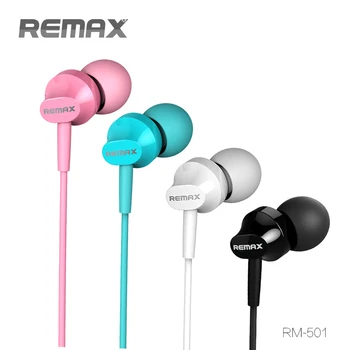

REMAX RM-501 Wired Earphone Side Ear Style With A Mic Stereo Music Bass Earphones 3.5mm Jack Earphone Earbuds for iPhone Xiaomi