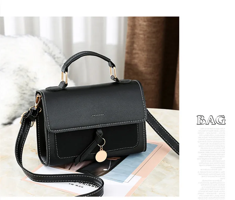 Черный Модный мини-замок плечо сумка небольшая квадратная сумка Crossbody сумки для женщин женская дизайнерская сумка телефон кошелек сумка через плечо сумка женская через плечо женская сумка через плечо - Цвет: Черный