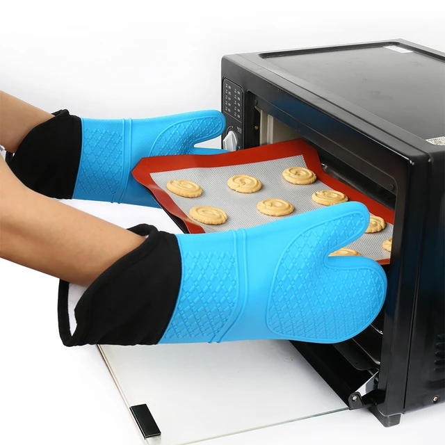 Dropship 2pcs Oven Mitts, Food Grade High Temperature Resistant