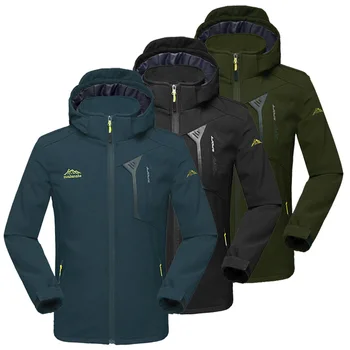 

Men's Softshell Jacket Men Outdoor Hiking Windbreaker Sharkskin Rain Coat Fishing/Camping/Trekking Waterproof Jackets Man AM372