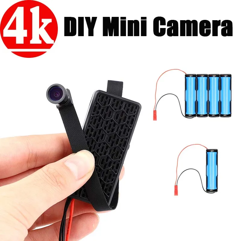 

HD 4K DIY Portable WiFi IP Mini Camera Night vision Remote View P2P Wireless Micro Webcam Wearable Video Recorder Support 128g