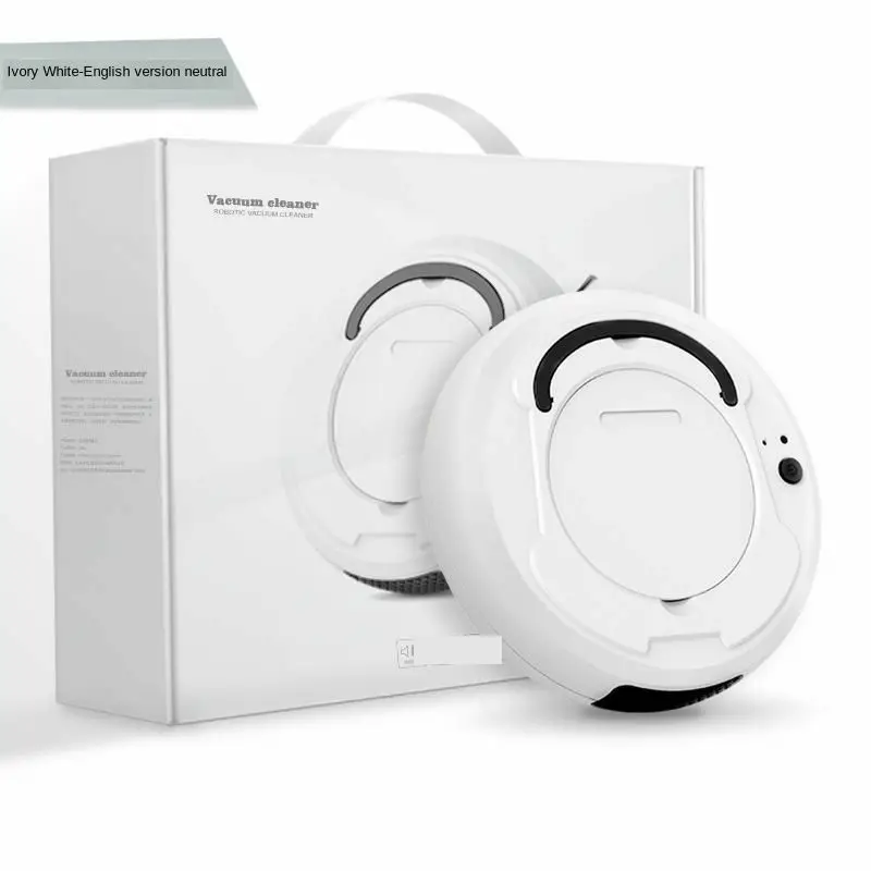 white English vision Робот пылесос развертки и влажные швабры одновременно для твердых полов и ковров Запуск 90 минут перед автоматической зарядкой - Цвет: white English vision