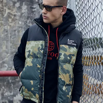 

2020 Newest Men Winter Waistcoats Quality Cotton Padded Wadded Thick Warm Outerwear Casual Male Parkas Vest ,EU/US Size:L-XXL